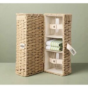 Hearth & Hand with Magnolia Romantic Picnic Bottle & 2 Glass Carrier Set NWT